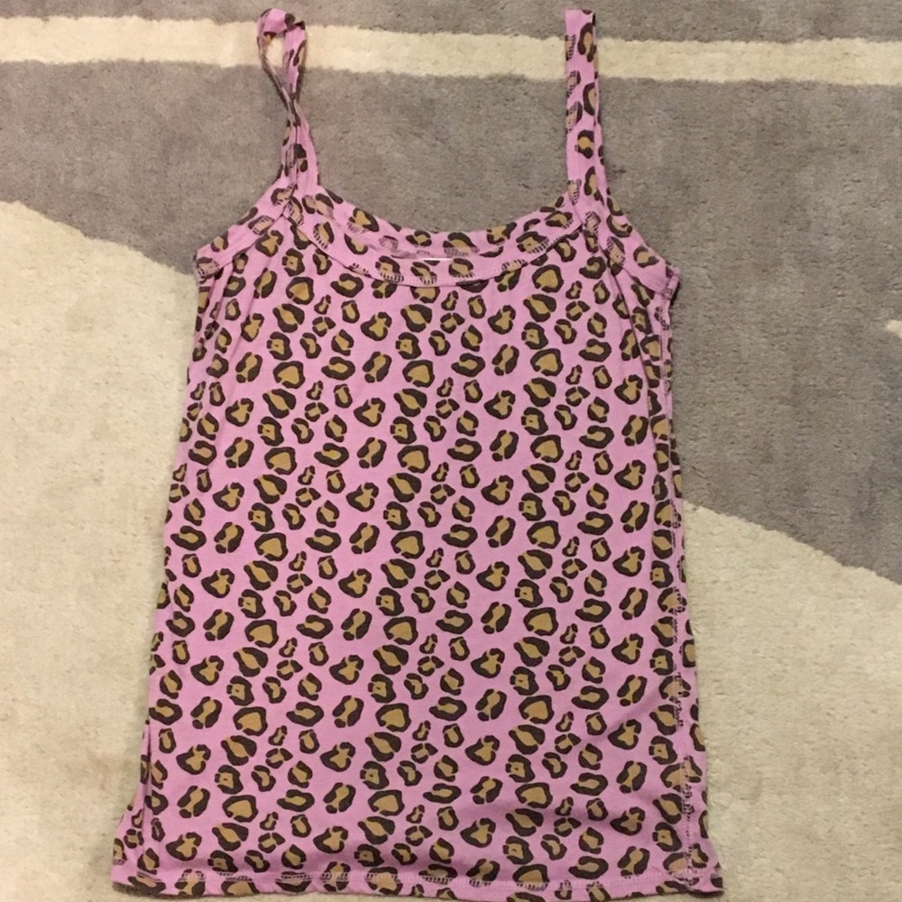 💜 4/$20 TOPS - Pink Leopard Print Tank
